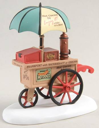 General Village Accessories Classic Christmas Cocoa Cart - With Box