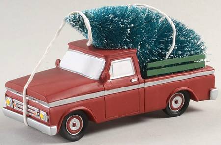 General Village Accessories Here Comes Christmas-Truck - With Box Bx881