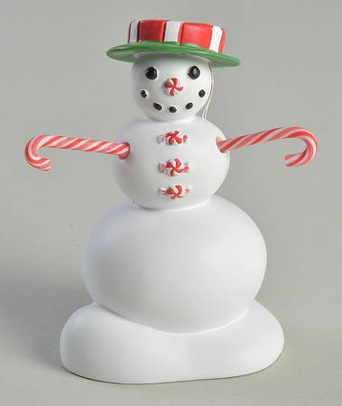 General Village Accessories Peppermint Snowman - With Box Bx913