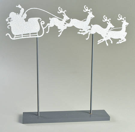 General Village Accessories Santa's Sleigh Silhouette - With Box Bx919