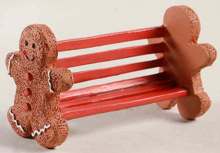 Gingerbread Lane - North Pole Gingerbread Bench - Boxed