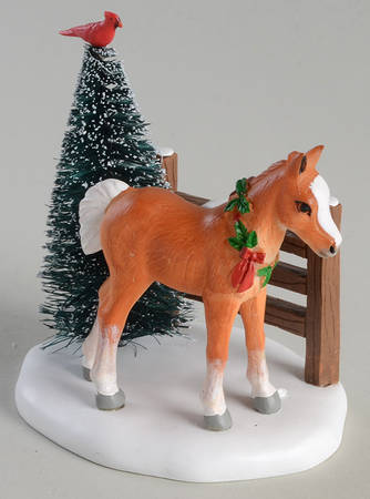 General Village Accessories Cardinal Christmas Pony - With Box Bx936