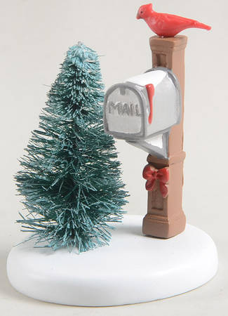 General Village Accessories Cardinal Christmas Mailbox - With Box Bx939