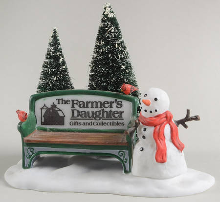 General Village Accessories Our Own Village Park Bench - With Box Bx944
