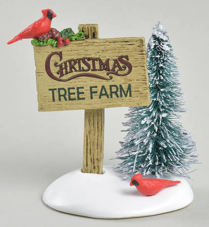 General Village Accessories Cardinal Christmas Sign - With Box Bx953