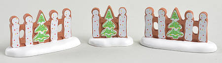 Gingerbread Lane - North Pole Gingerbread Christmas Fence - Boxed