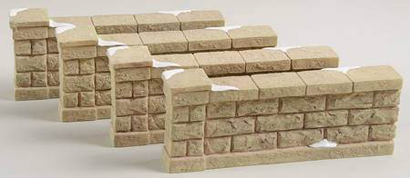 General Village Accessories Camden Park Square Stone Wall 4pk - Boxed