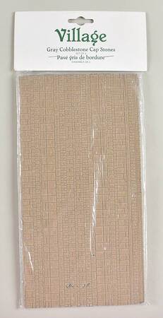 General Village Accessories Gray Cobblestone Capstones - With Box Bx344