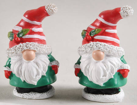General Village Accessories Candy Cane Gnome-Set Of 2 - With Box Bx969