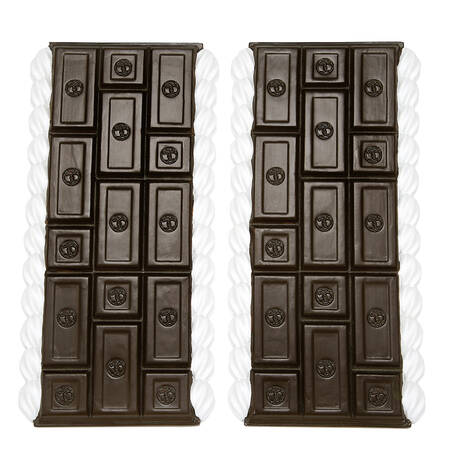 General Village Accessories Cocoa & Cream Road Set Of 2 - With Box Bx984