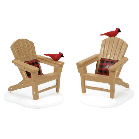 General Village Accessories Best Seats Around-Cardinals Set Of 2 - With Box Bx981
