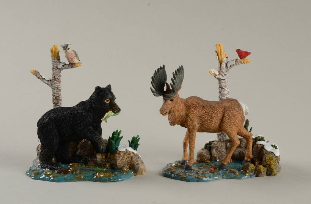 General Village Accessories Mountain Creek Bear And Moose - Boxed