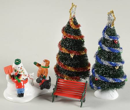 General Village Accessories Snowy Landscape Set - Bx401 With Box