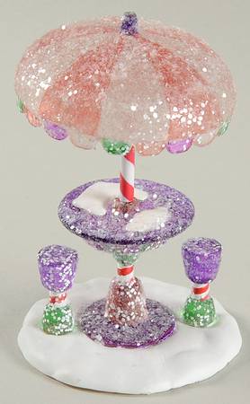 General Village Accessories Gumdrop Park Cafe Table - With Box Bx793