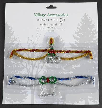 General Village Accessories Main Street Tinsel - With Box Bx784