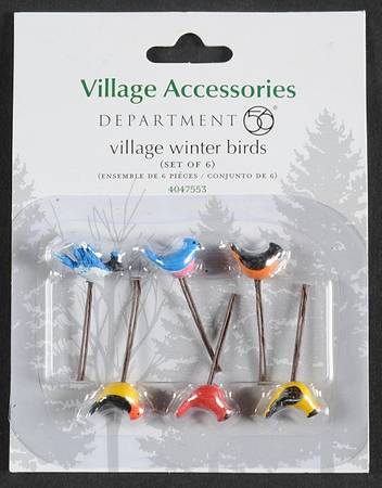 General Village Accessories Village Winter Birds - With Box Bx783