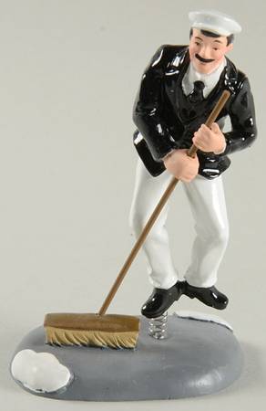General Village Accessories Merry Street Sweeper - With Box Bx779