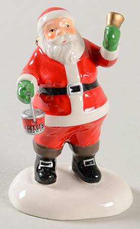 General Village Accessories Bell Ringer Santa - With Box Bx816