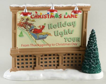 General Village Accessories Christmas Festival Billboard - Nb851, No Box
