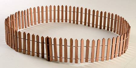 General Village Accessories Snow Fence-Brown-Wood - With Box 235