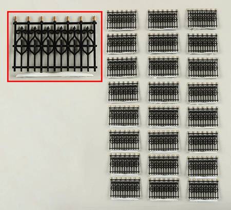 General Village Accessories Victorian Wrought Iron Fence Extensions - Boxed