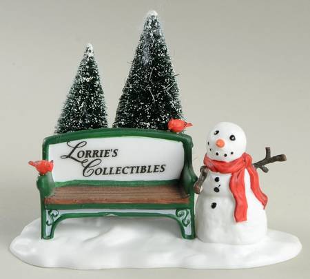 General Village Accessories Village Park Bench-Lorrie's Collectibles - Boxed