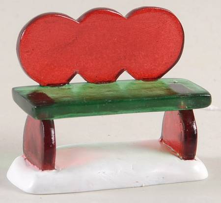 General Village Accessories Candy Corner Bench - With Box Bx874