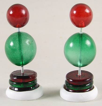 General Village Accessories Candy Corner Topiaries - With Box Bx873
