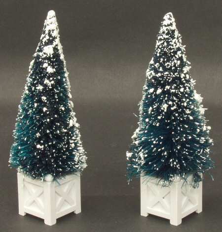 General Village Tree Accessories Potted Topiary Pair - Boxed