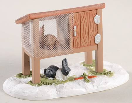 General Village Accessories Mistletoe Farm Rabbit Hutch - With Box Bx871