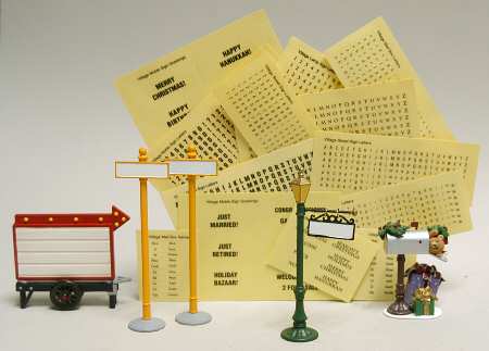General Village Accessories Personalize Your Village Accessories - With Box Bx358