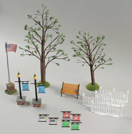 General Village Accessories Spring/Summer Landscape Set - With Box Bx417