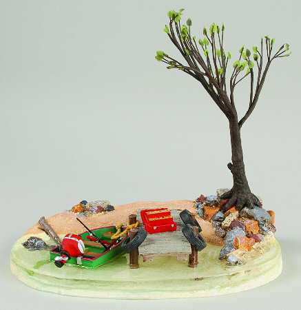 General Village Accessories Fishing At Trout Lake - Boxed