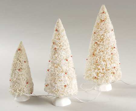 General Village Tree Accessories Twinkling Lit Trees White - No Box by Department 56