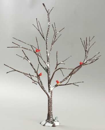General Village Tree Accessories Frosted Bare Branch Tree Large - Boxed