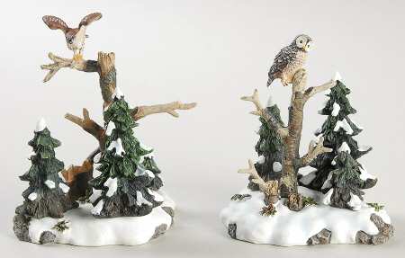 General Village Accessories Majestic Woodland Birds - With Box Bx360