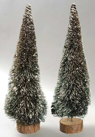 General Village Tree Accessories Frosted Topiary Trees-Set Of 2 - With Box