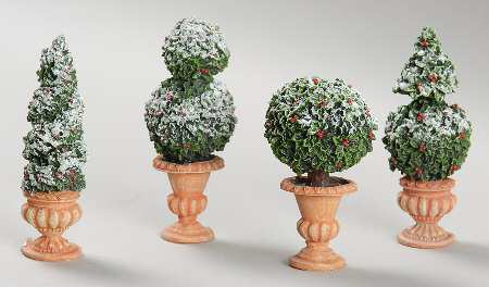 General Village Tree Accessories Holly Topiaries - No Box by Department 56