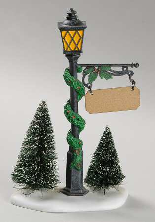General Village Electrical Village Lamppost And Sign - Boxed
