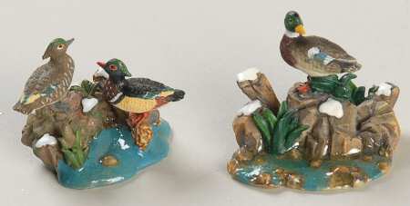 General Village Accessories Mallard And Wood Duck - Box403 With Box