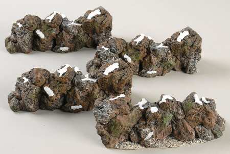 General Village Accessories Craggy Cliff Extensions Set Of 4 - With Box Bx352