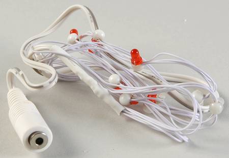General Village Electrical String Of 12 Red/White Lights - Boxed