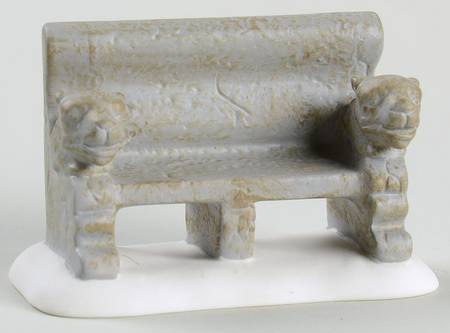 General Village Accessories Uptown Lion Bench - With Box Bx742