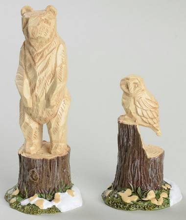 General Village Accessories Woodland Carvings - With Box Bx735