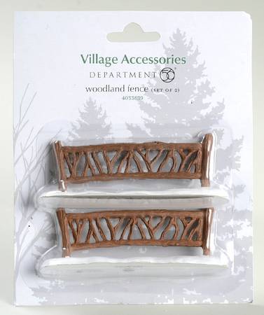 General Village Accessories Woodland Fence - With Box Bx734