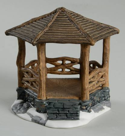 General Village Accessories Woodland Stone Gazebo - With Box Bx687