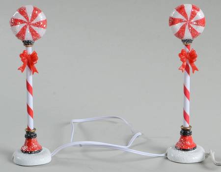 General Village Electrical Peppermint Street Lights -S/2 - Boxed