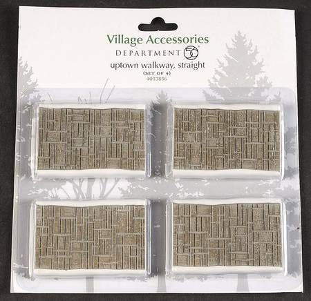General Village Accessories Uptown Walkway - Straight - With Box Bx744