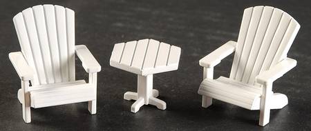 General Village Accessories Picket Lane Table & Chairs - With Box Bx697