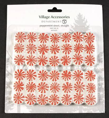 General Village Accessories Peppermint Street Straight - With Box Bx662